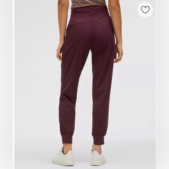 Lululemon Dance Studio Mid-Rise Jogger Full Length Garnet Burgundy Size 12 EUC - Picture 11 of 11
